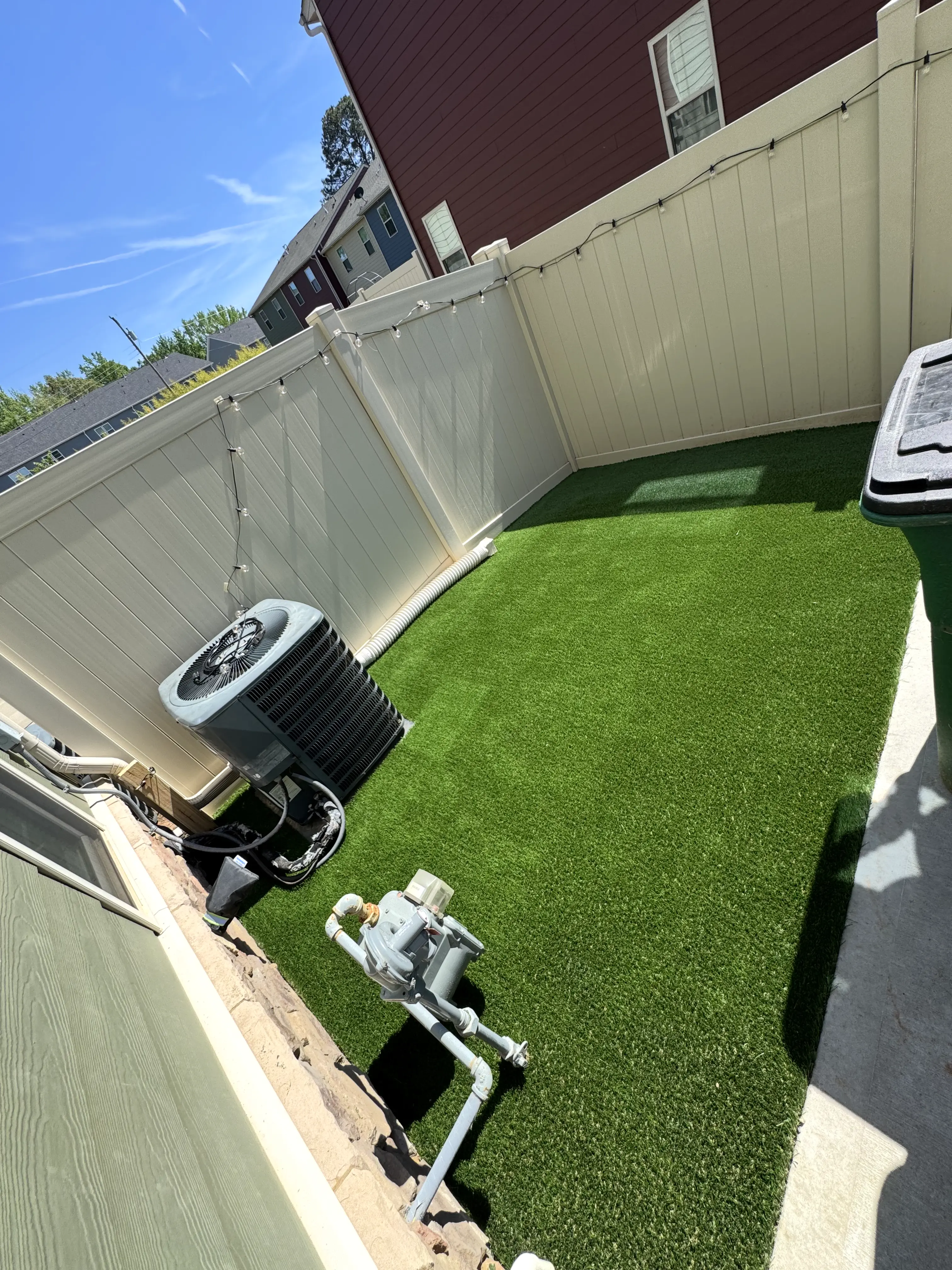 Pet-friendly artificial turf lawn safe for dogs in Charlotte NC