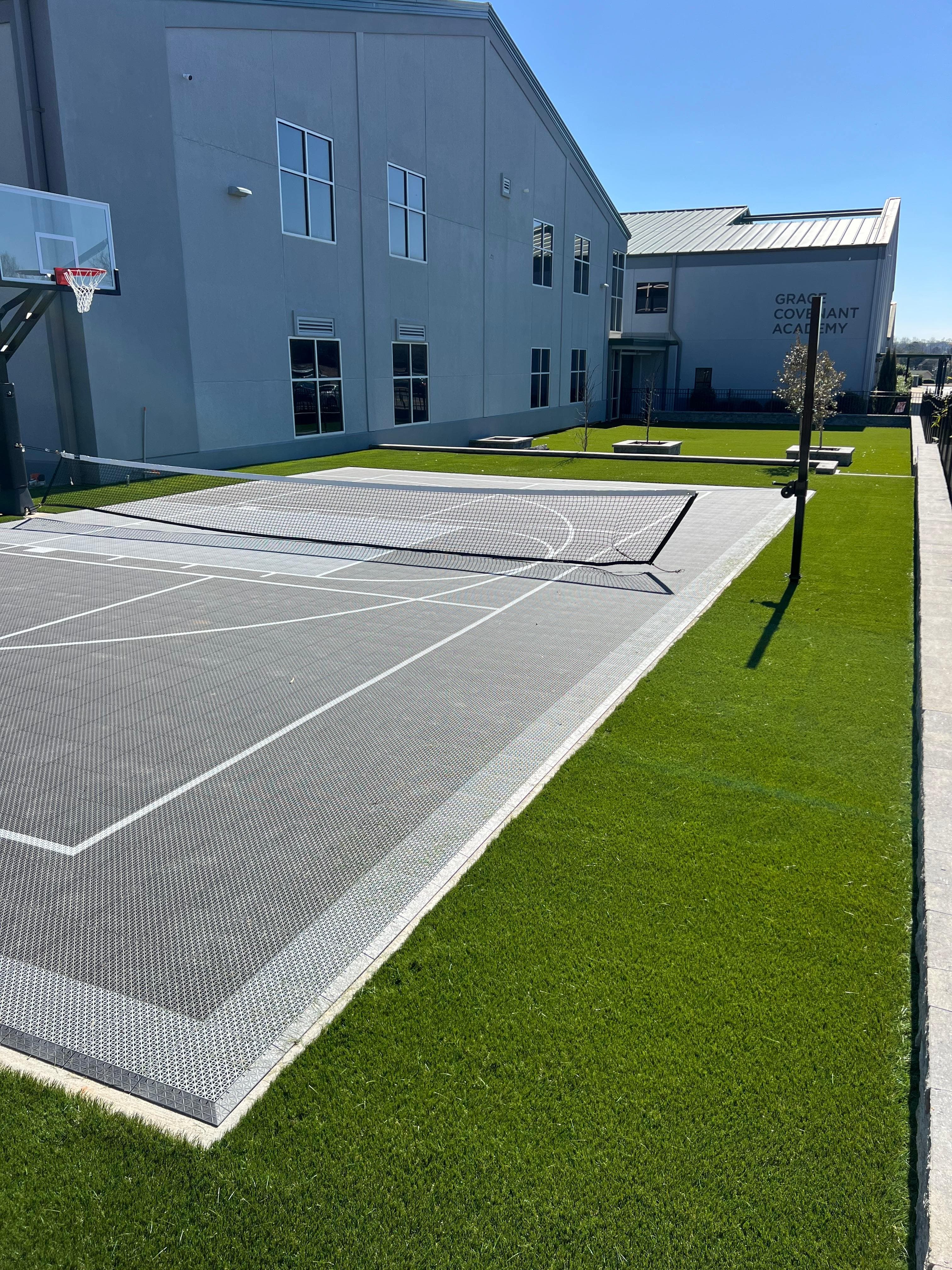 Commercial artificial turf field installation in Charlotte NC