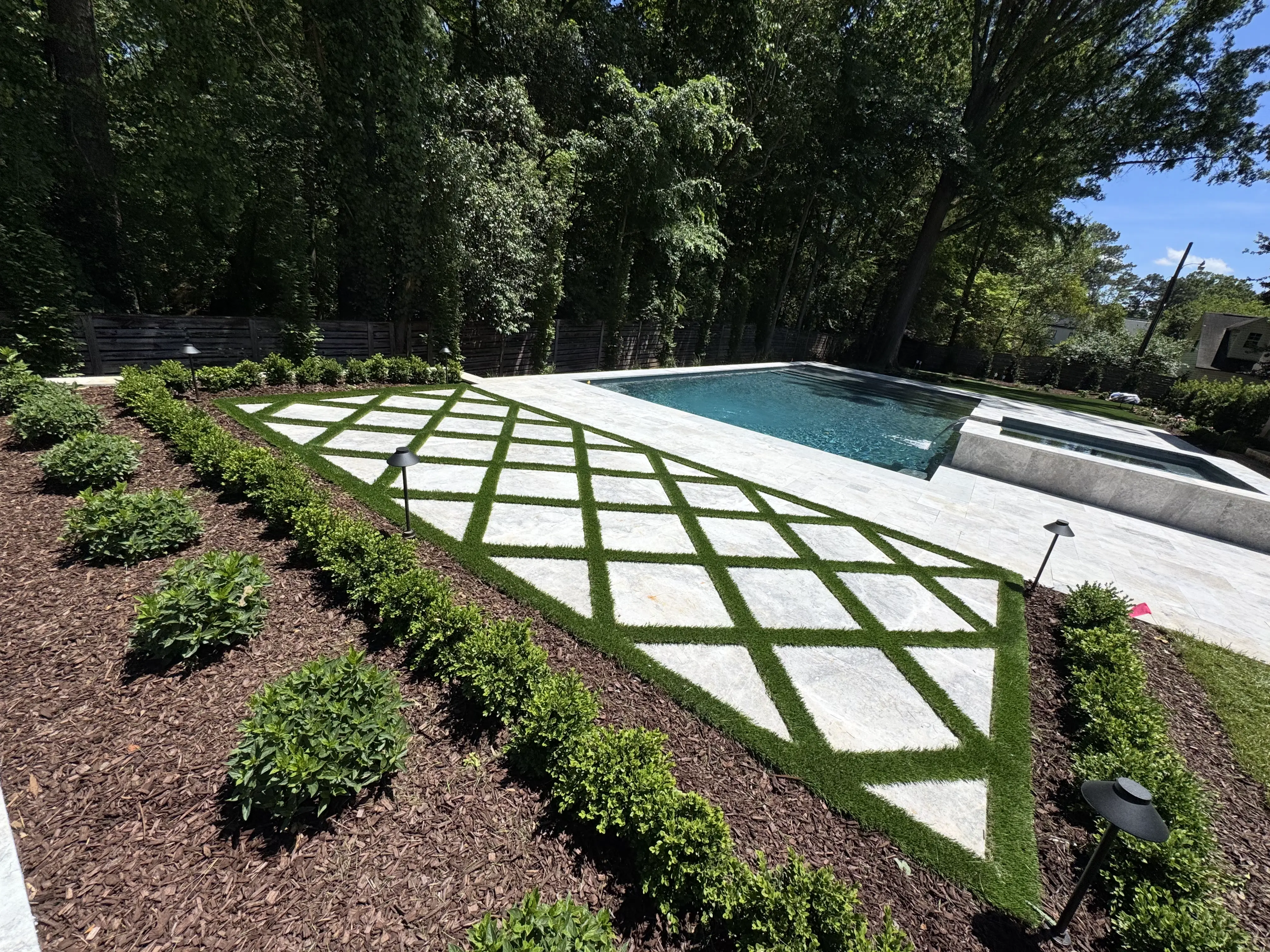 Large Backyard Lawn & Pool Surround