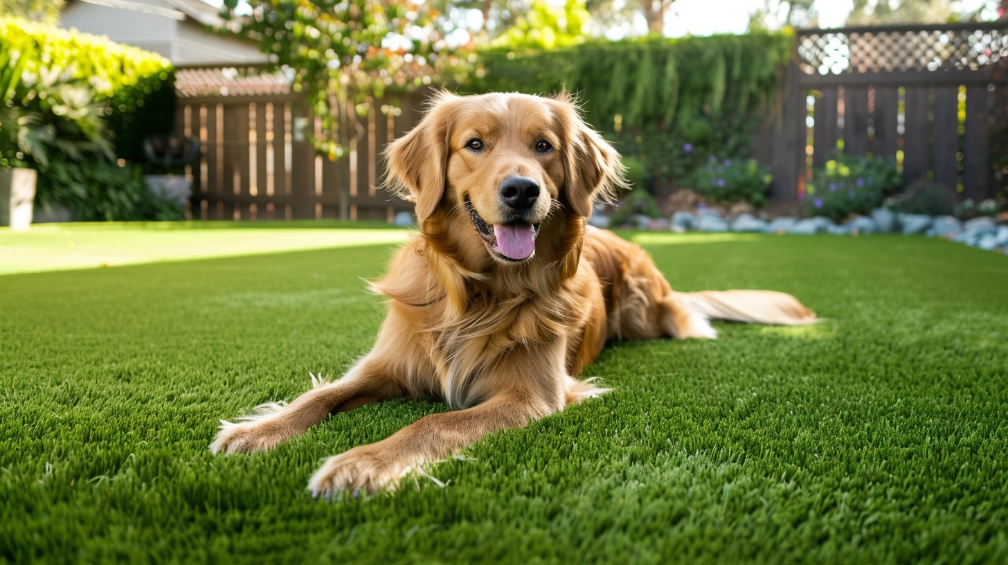 Pet-friendly artificial turf lawn safe for dogs in Charlotte NC