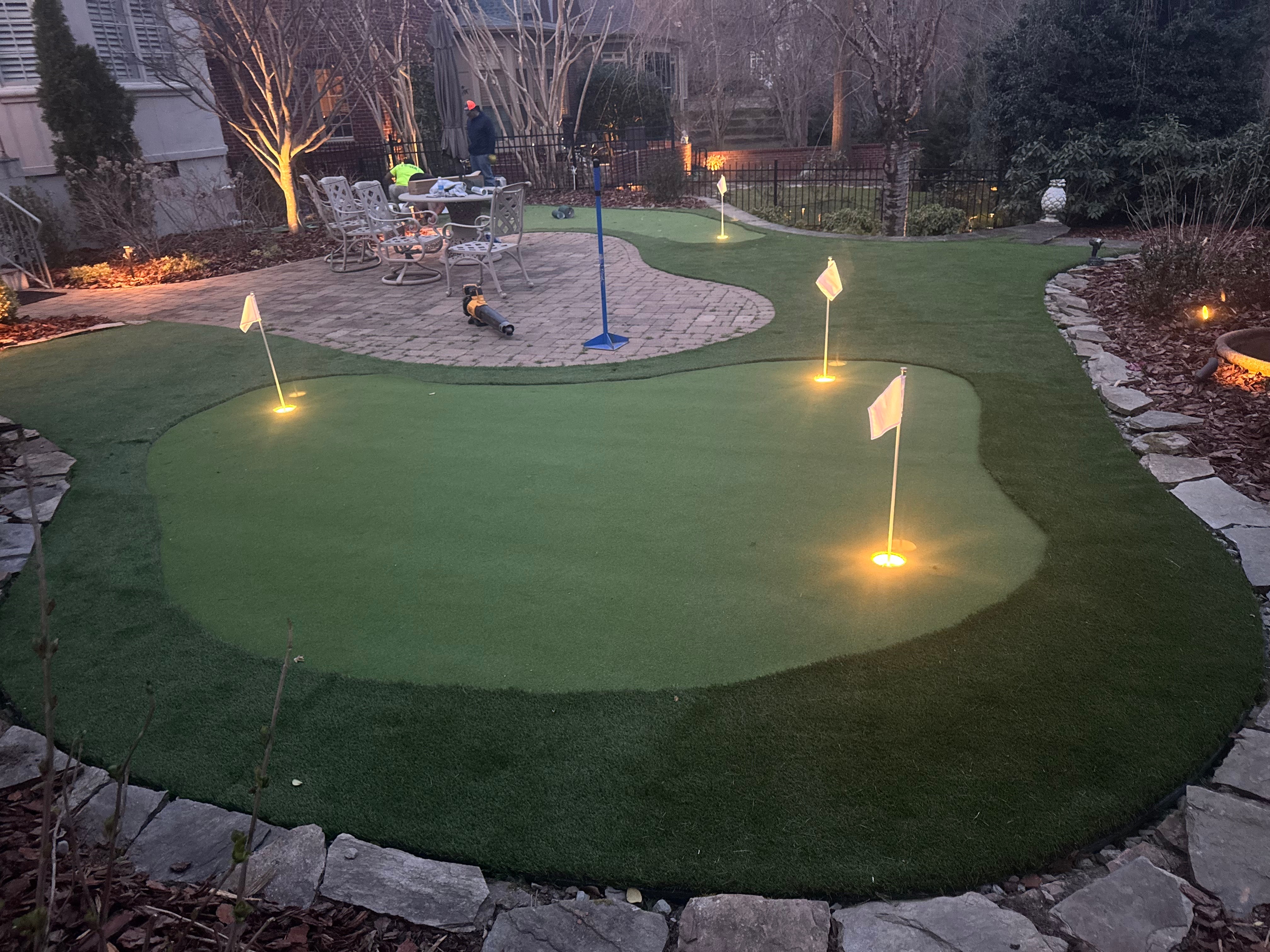 Illuminated Night Putting Green